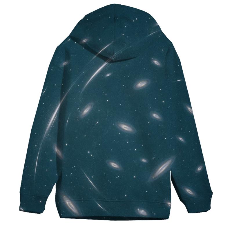 Gravitational Lens Arc Constellation graphic hoodies