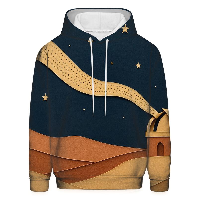 Desert Observatory Paper Cut Collage premium hoodies