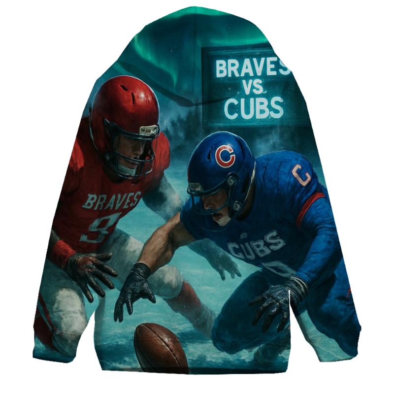 Arctic Night Field Duel Braves Versus Cubs designer hoodies