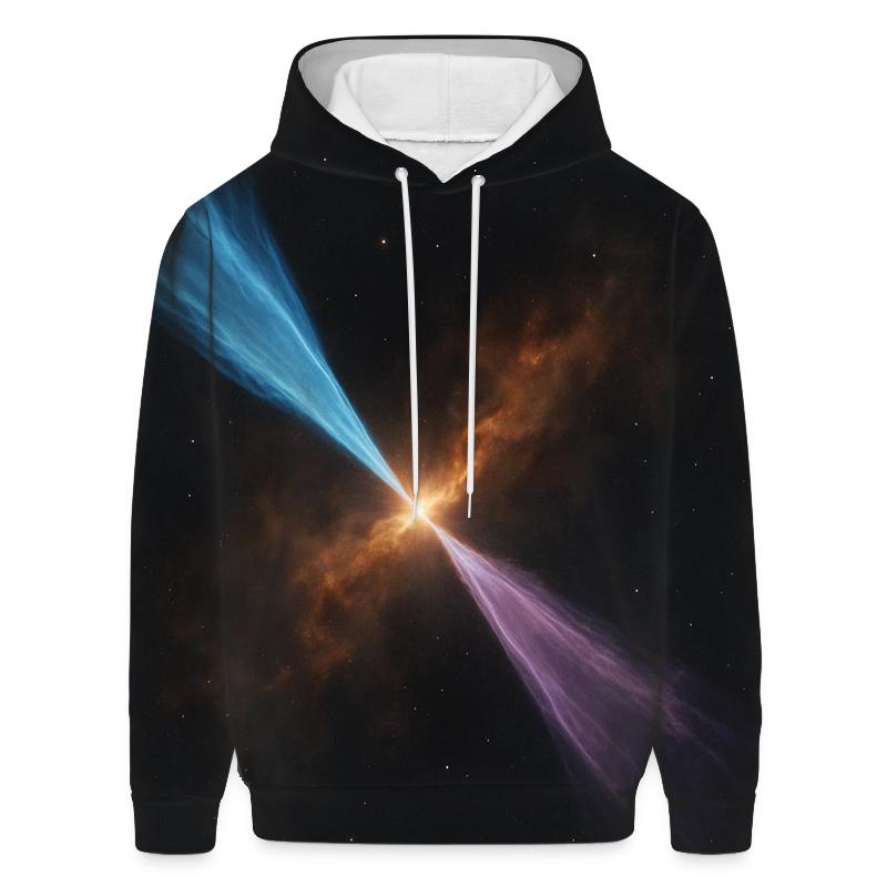 Bipolar Jet Outflow Shock Knots embroidered hoodies