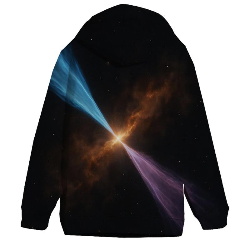 Bipolar Jet Outflow Shock Knots embroidered hoodies
