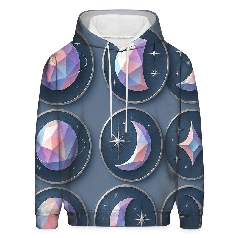 Prismatic Lunar Phase Badge Set designer hoodies