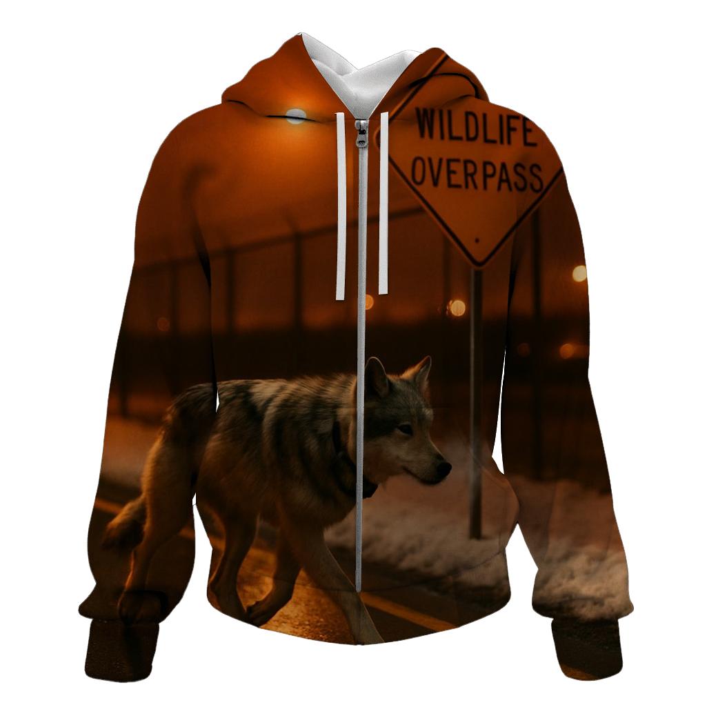 Sodium Light Corridor Wolf printed hoodies