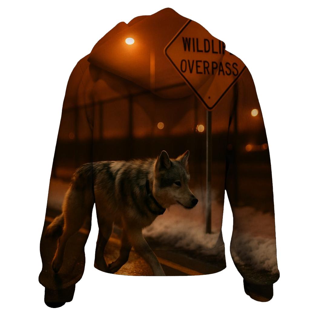Sodium Light Corridor Wolf printed hoodies