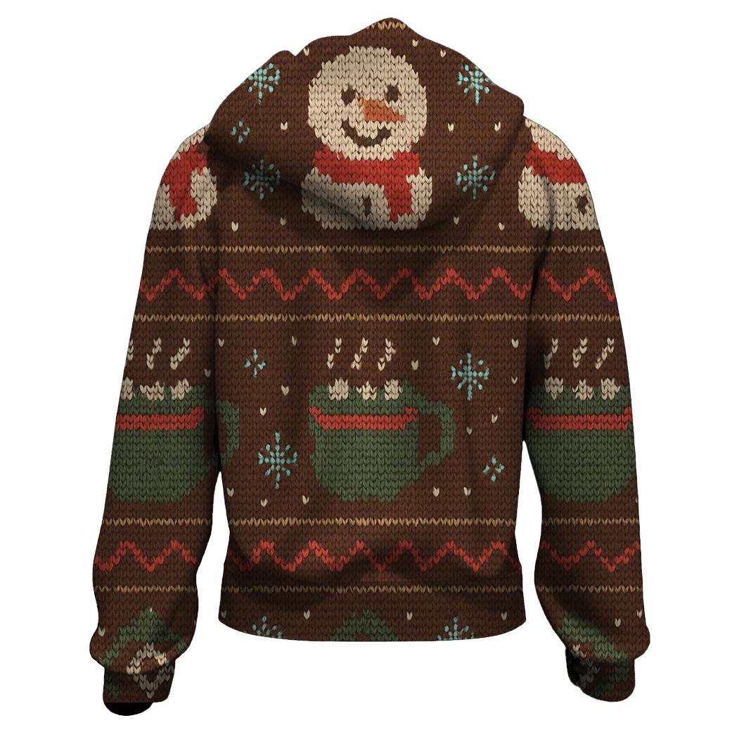 Snowman Cocoa Mug Bandwork Design hoodie trends