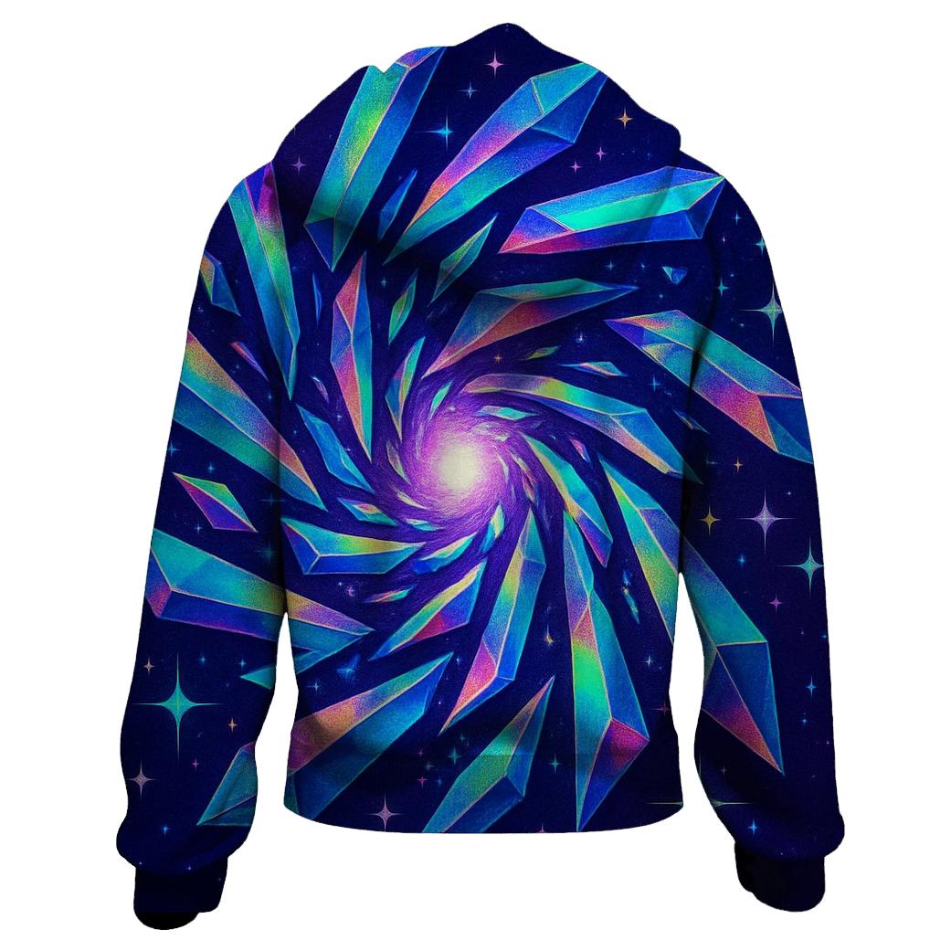 Holo Prism Carousel zip-up hoodies
