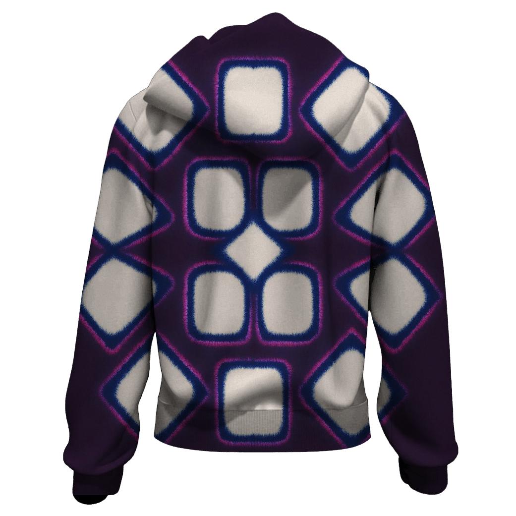 Itajime Nebula Lattice Clamp Resist pullover hoodies