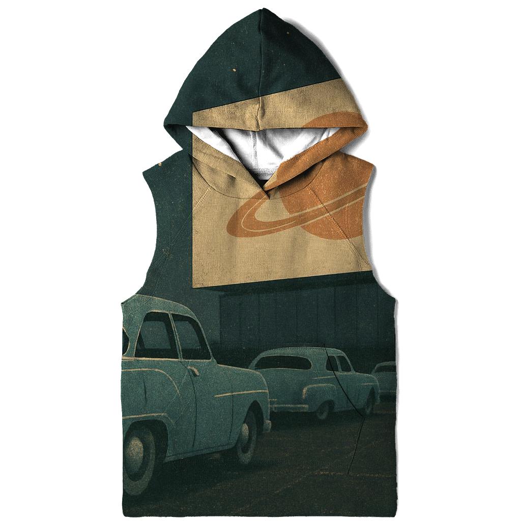Retro Cosmic DriveIn Theater pullover hoodies