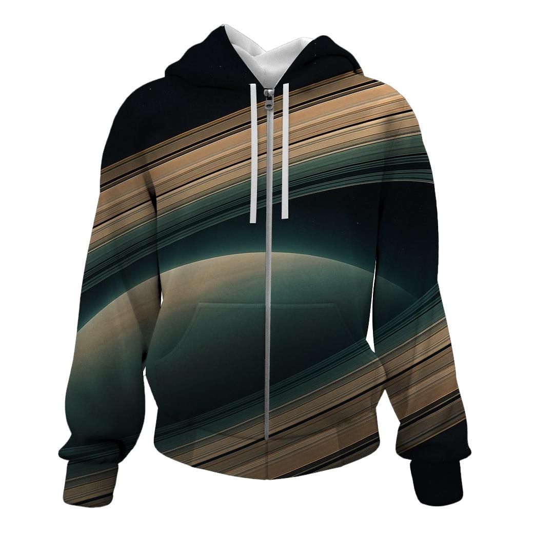 Ring Plane Horizon With Division Gaps graphic hoodies
