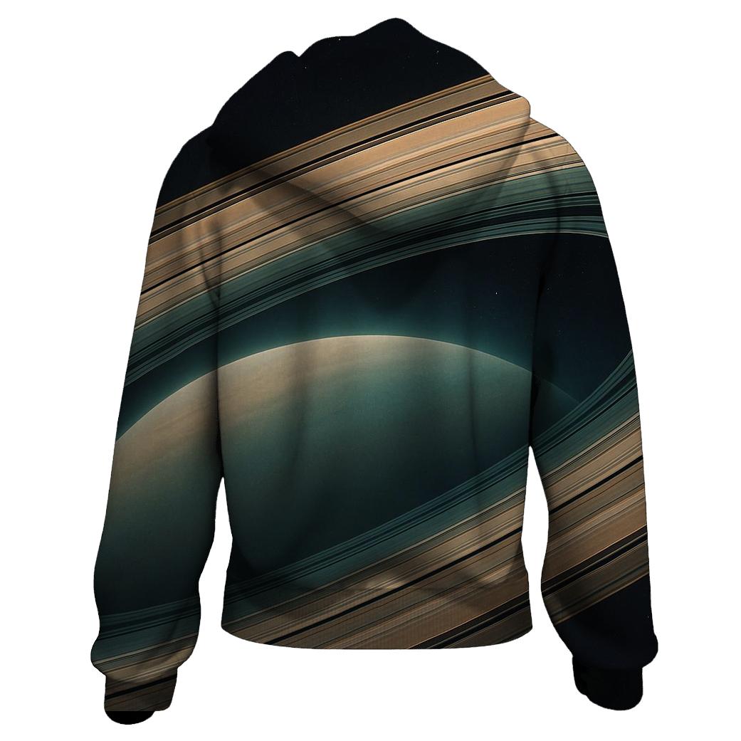 Ring Plane Horizon With Division Gaps graphic hoodies