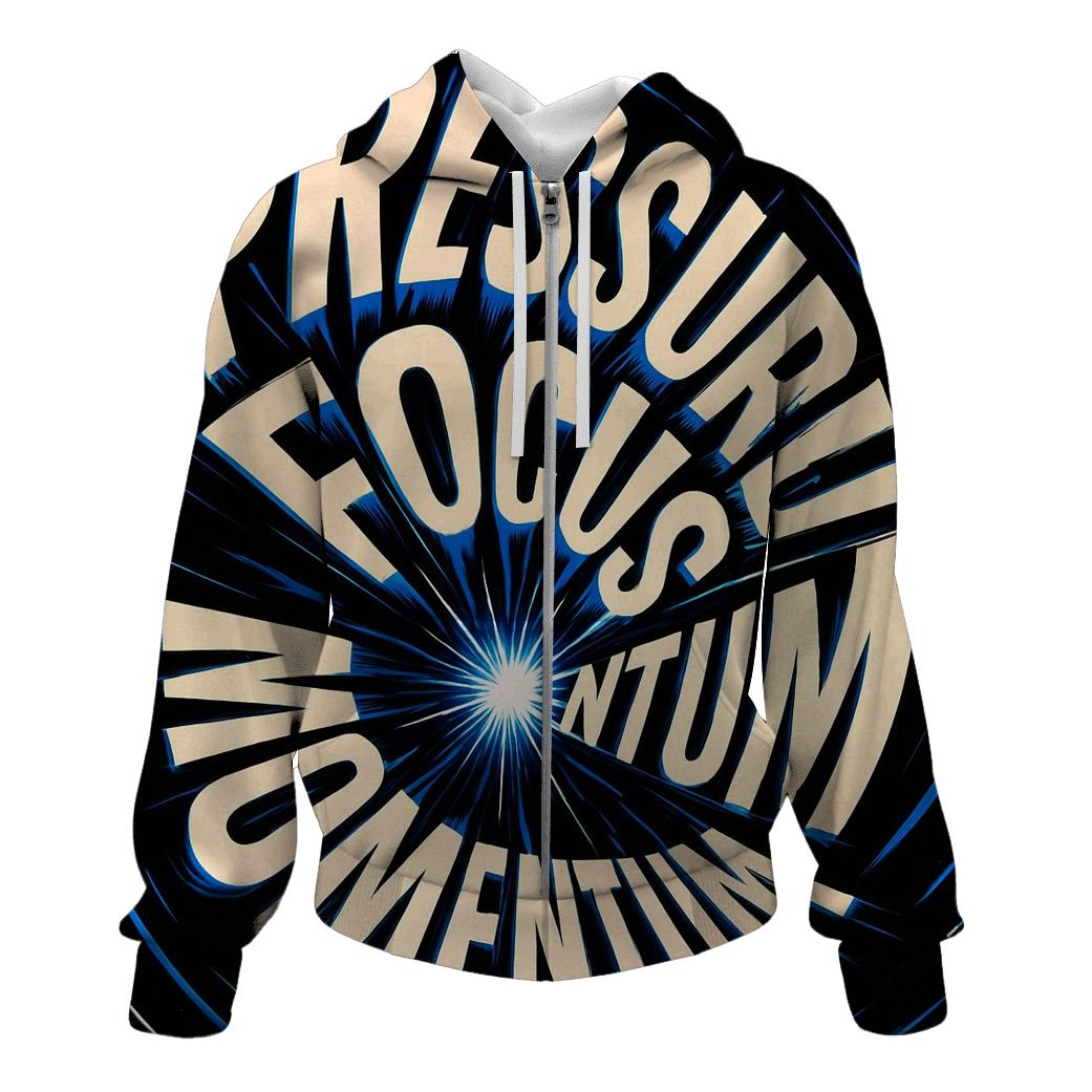 Gravity Well Typography Vortex hoodie designs