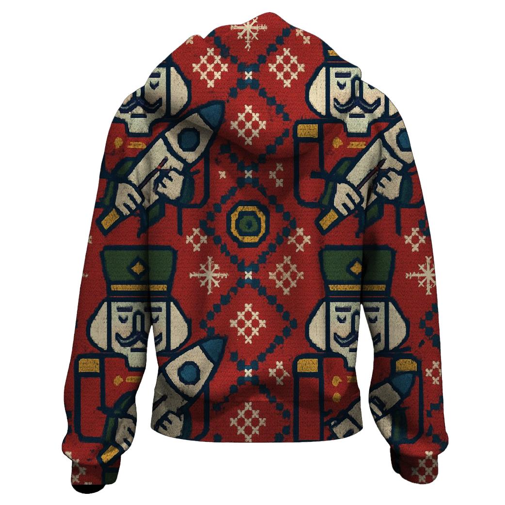 Nutcracker Rocket Parade Grid Design hoodies fashion
