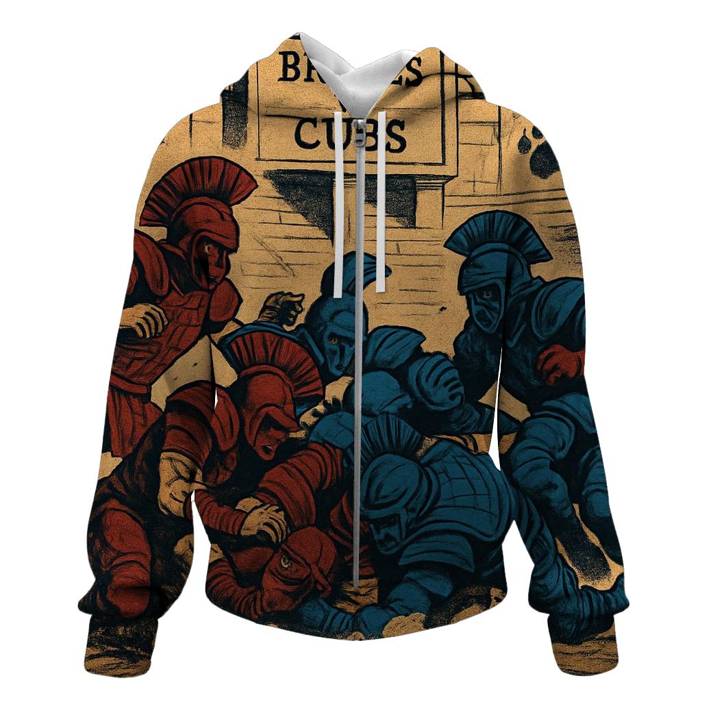 Ancient Arena Showdown Braves Versus Cubs graphic hoodies