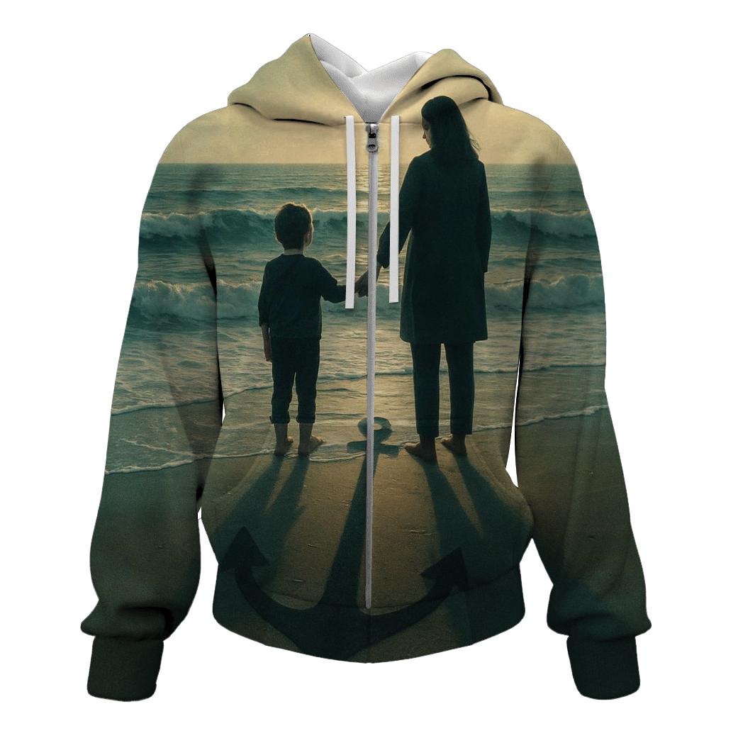 The Quiet Anchor Her Love Holding You Through Every Tide custom hoodies