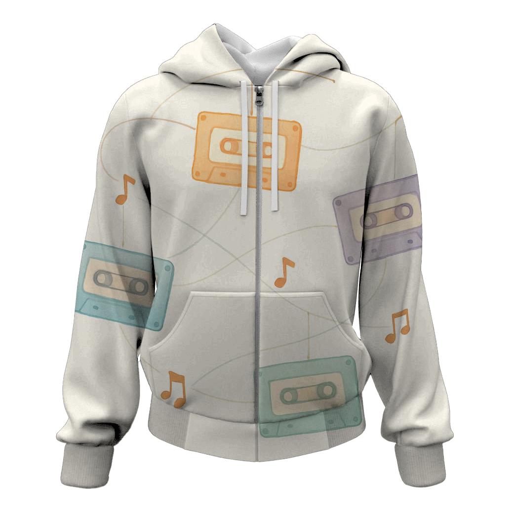 Cassette Constellation Mobile zip-up hoodies