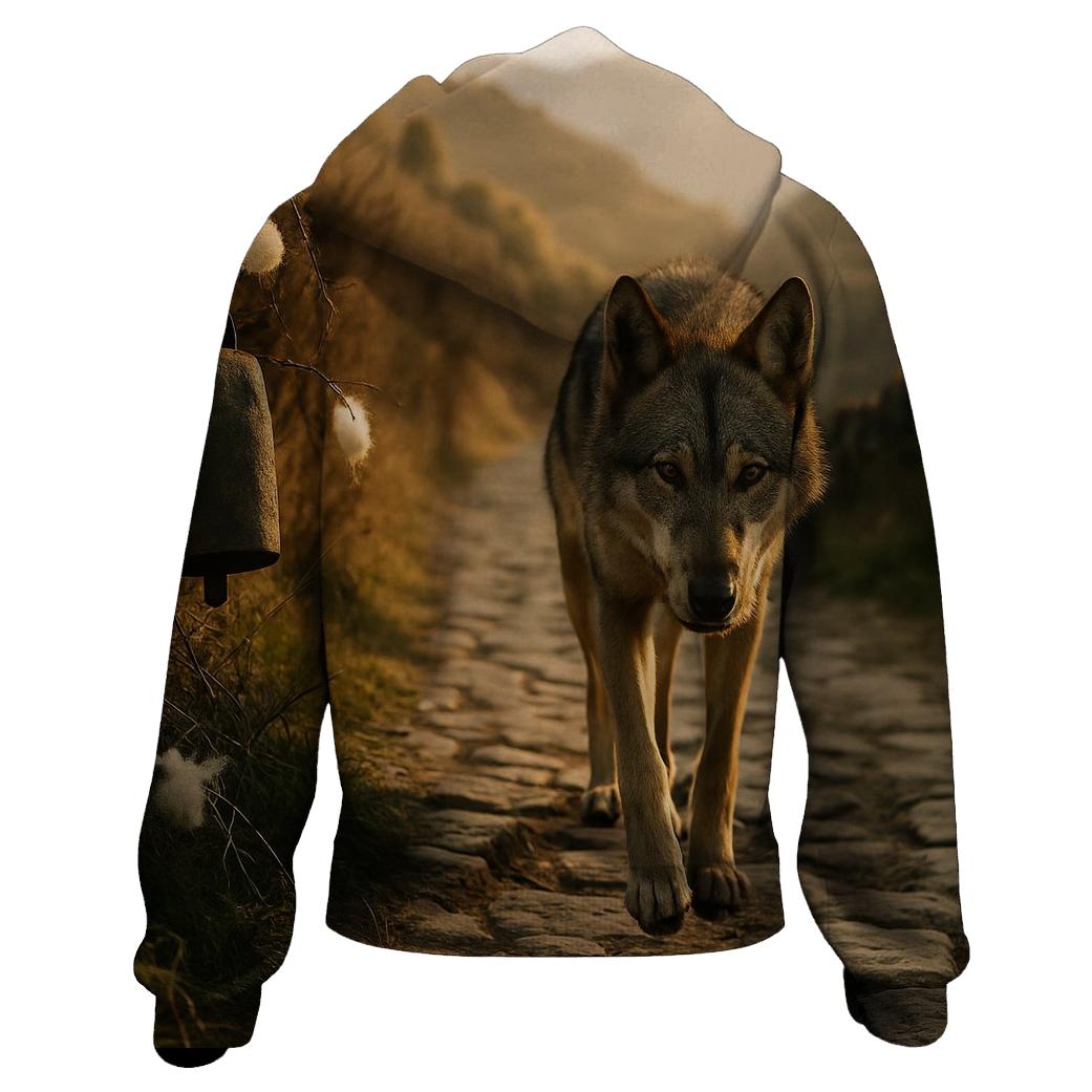 Transhumance Trail Apennine Wolf zip-up hoodies