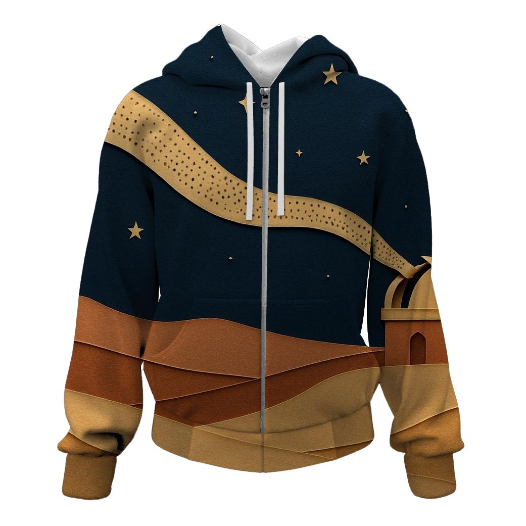 Desert Observatory Paper Cut Collage hoodies fashion