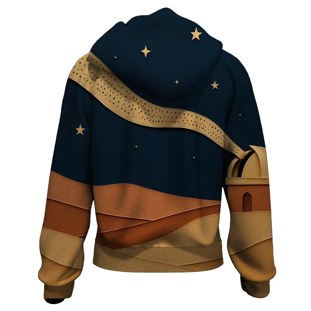 Desert Observatory Paper Cut Collage hoodies fashion