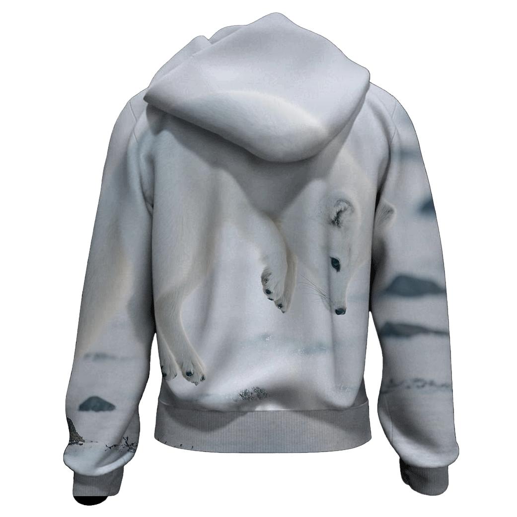 Frostline Forager — Arctic Fox lightweight hoodies