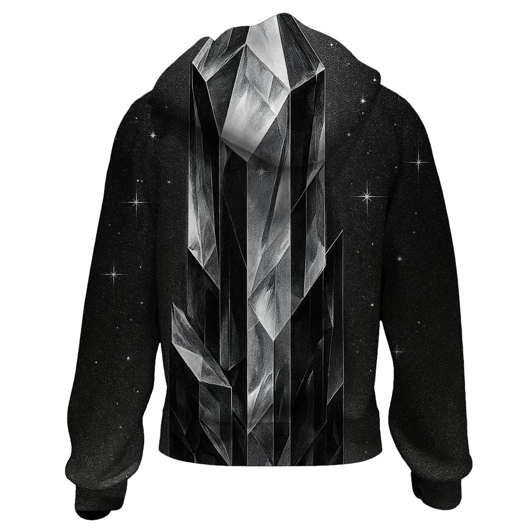 Charcoal Facet Monolith heavyweight hoodies