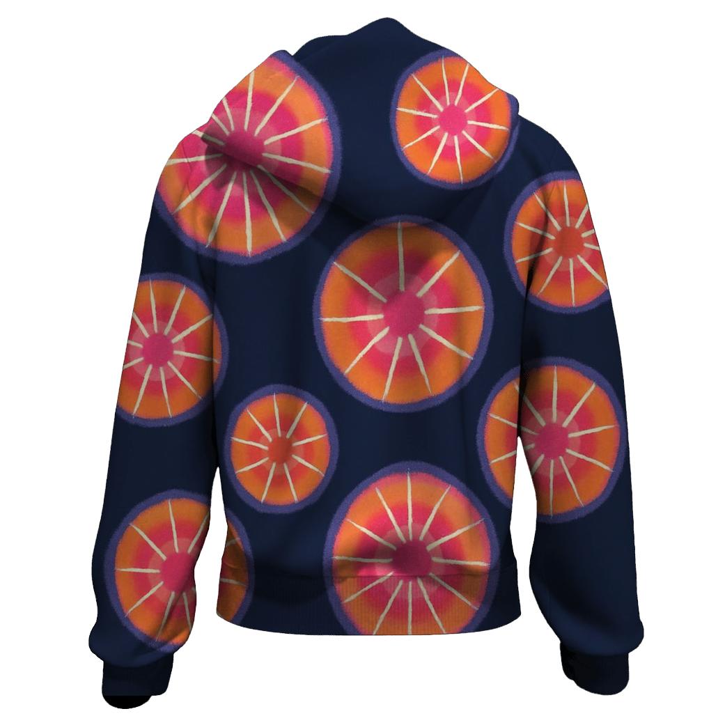 Kumo Star Cluster Rosettes printed hoodies