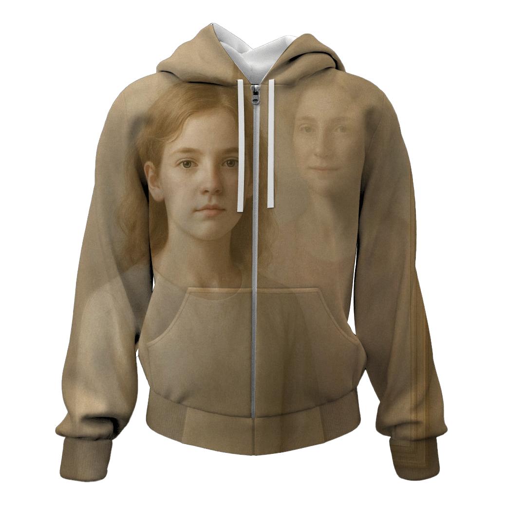 The Mirror Of Becoming Her Face Reflected In Your Courage premium hoodies