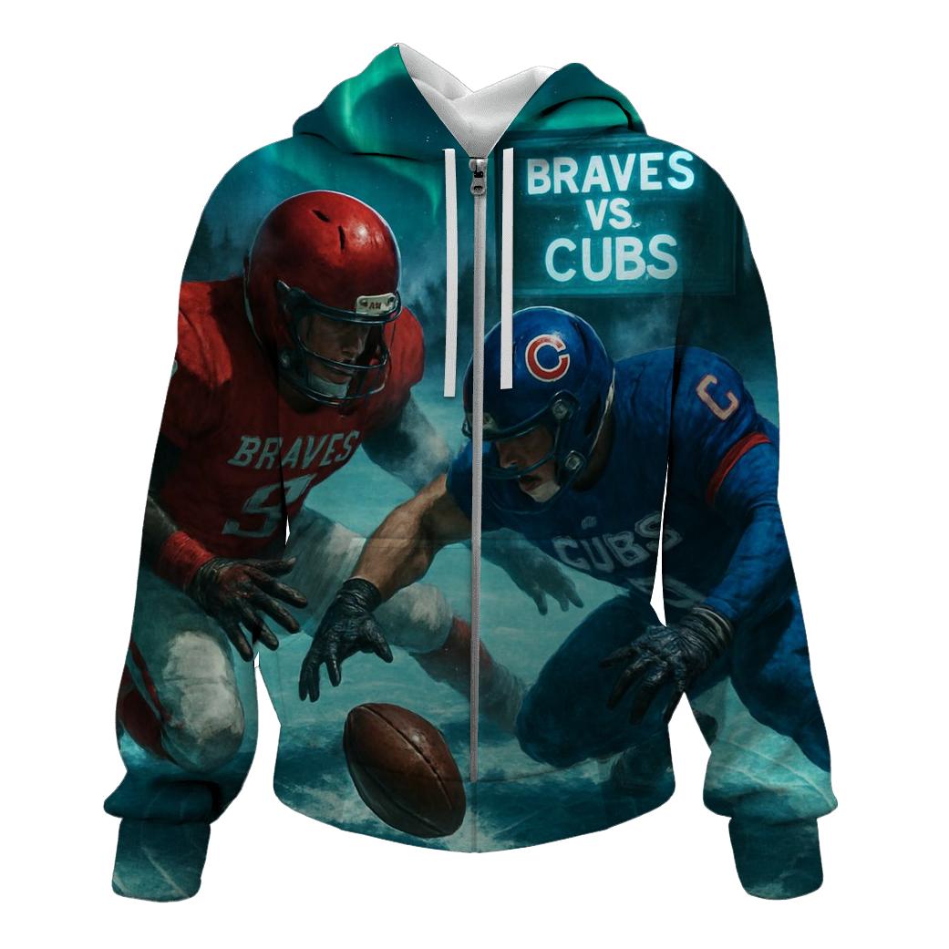 Arctic Night Field Duel Braves Versus Cubs hoodie trends