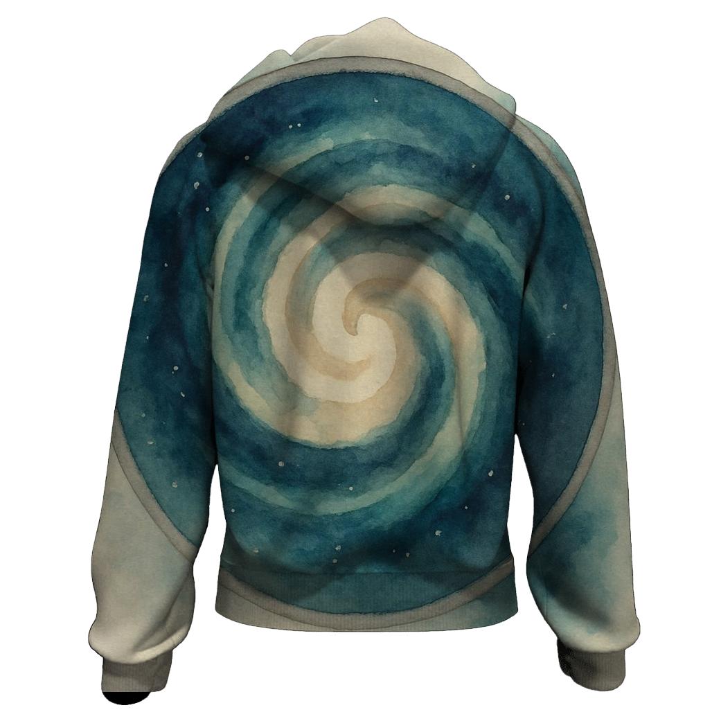 Latte Swirl Nebula premium hoodies