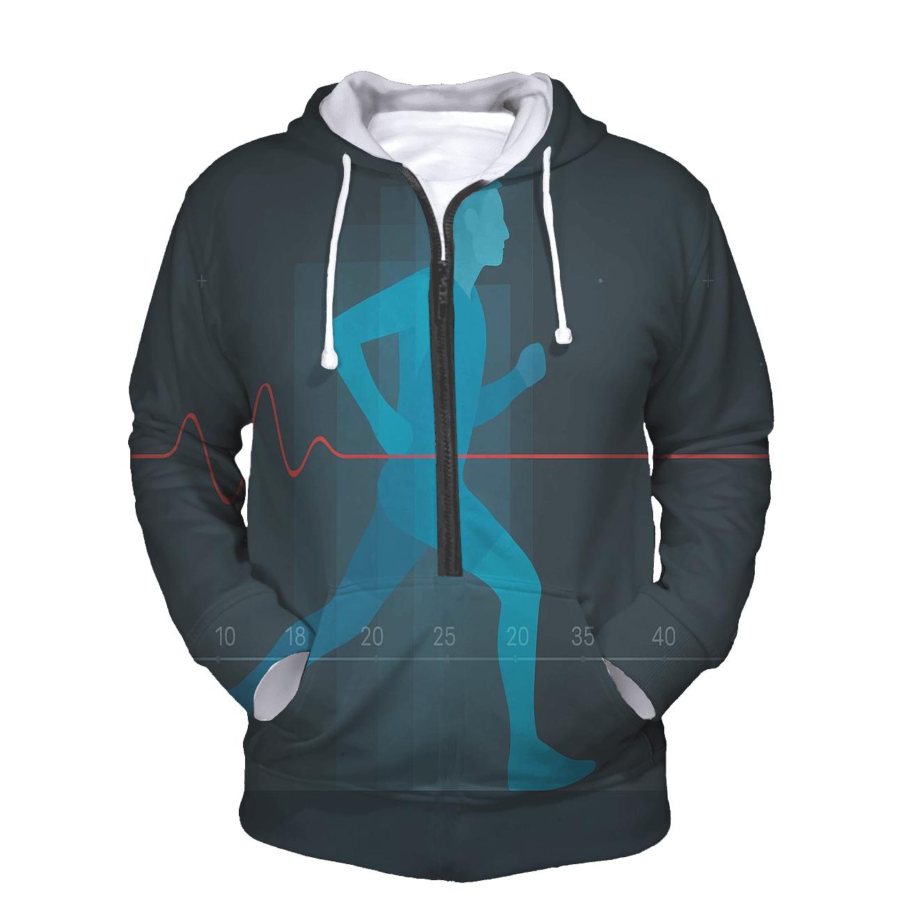 Marathon Time Dilation Street Run zip-up hoodies