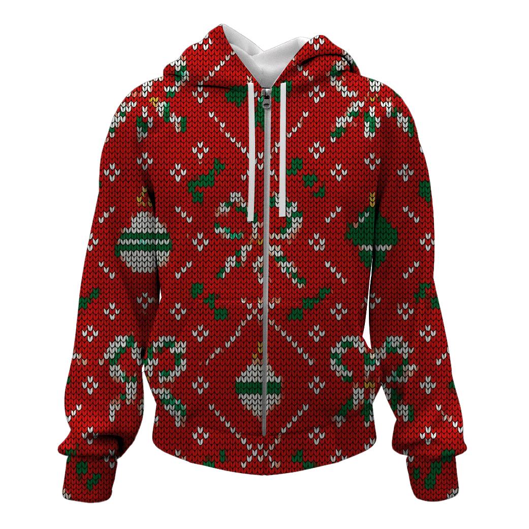Candy Cane Ornament Pinwheel Tapestry Design custom hoodies