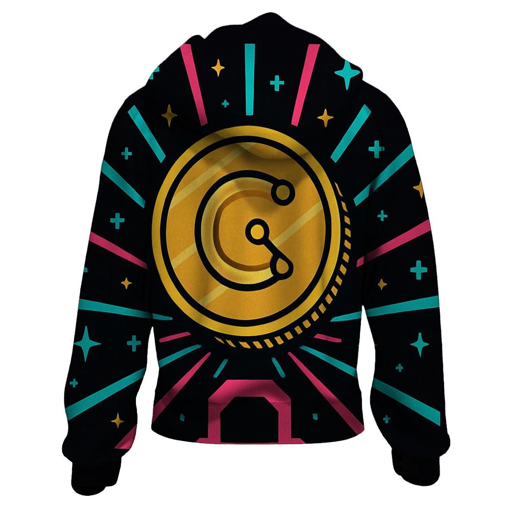 Arcade Starport Token Burst premium hoodies