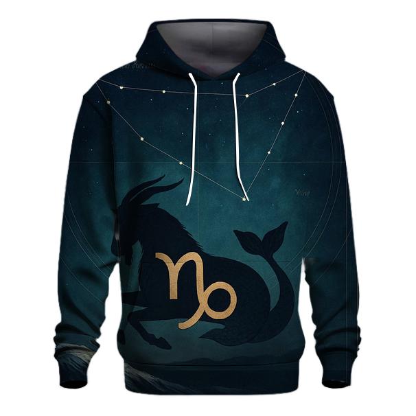 Capricorn Sea Goat Mountain Star Atlas heavyweight hoodies