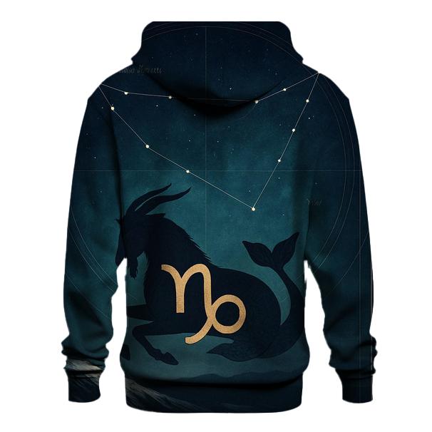 Capricorn Sea Goat Mountain Star Atlas heavyweight hoodies
