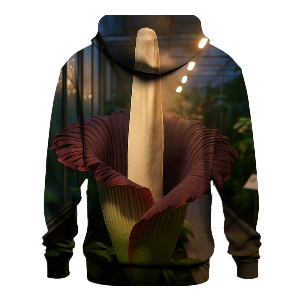 Corpse Flower Thermogenic Bloom Under Glasshouse Lights hoodie designs