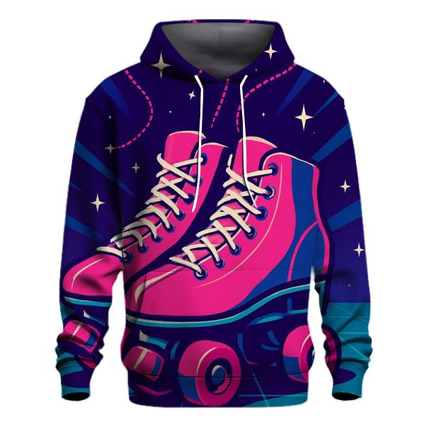Neon Roller Rink Constellation zip-up hoodies