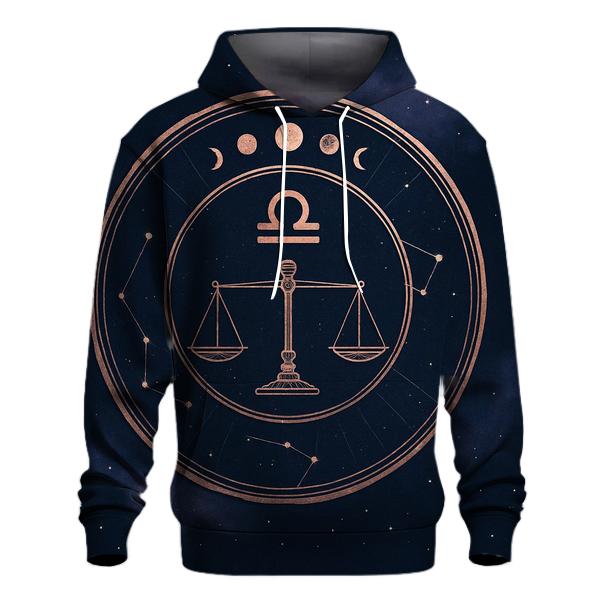Libra Equinox Balance Constellation Seal designer hoodies
