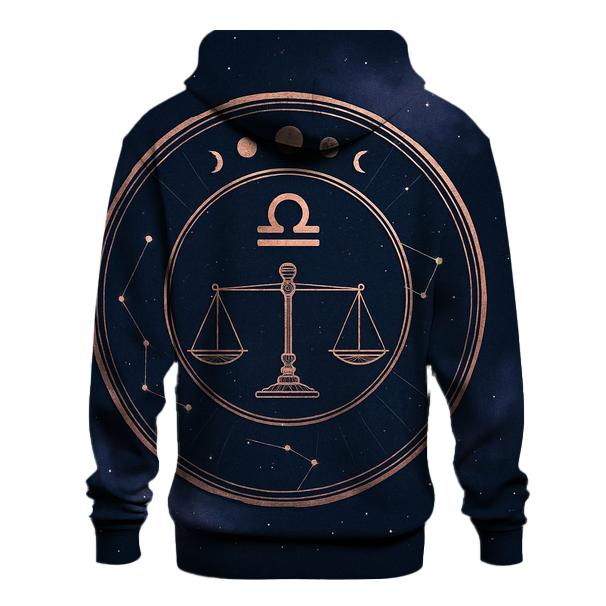 Libra Equinox Balance Constellation Seal designer hoodies