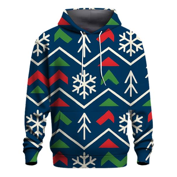 Snowflake Quilt Chevron Field custom hoodies