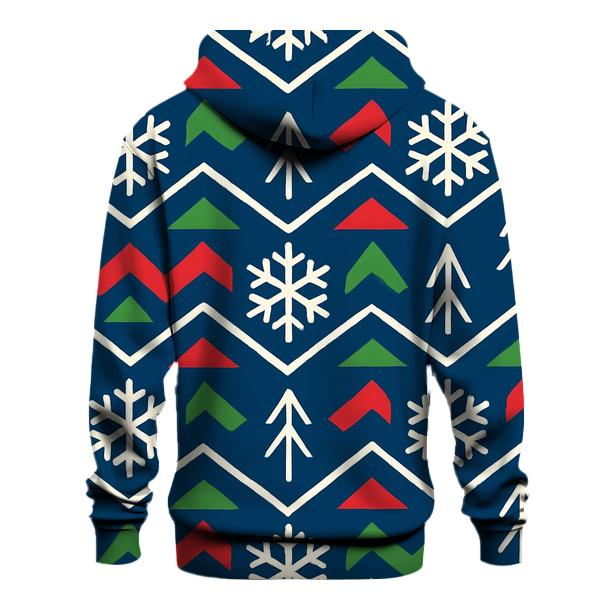 Snowflake Quilt Chevron Field custom hoodies