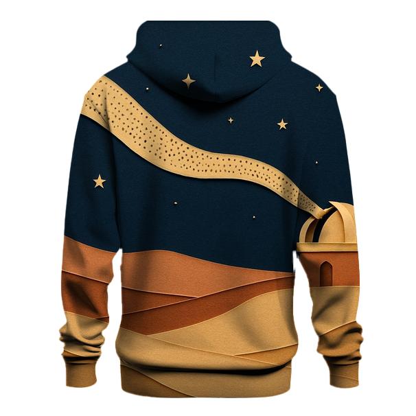 Desert Observatory Paper Cut Collage premium hoodies
