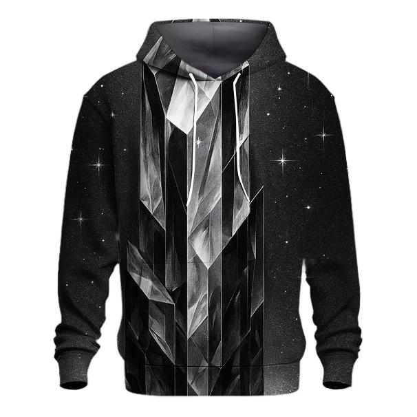 Charcoal Facet Monolith graphic hoodies