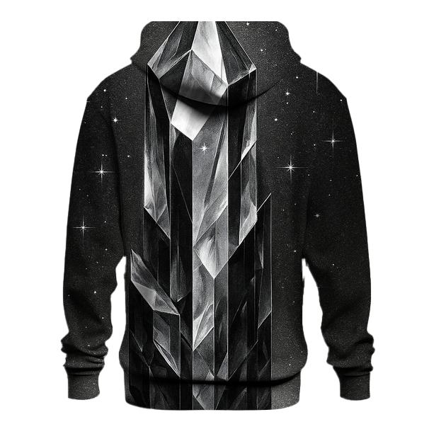 Charcoal Facet Monolith graphic hoodies
