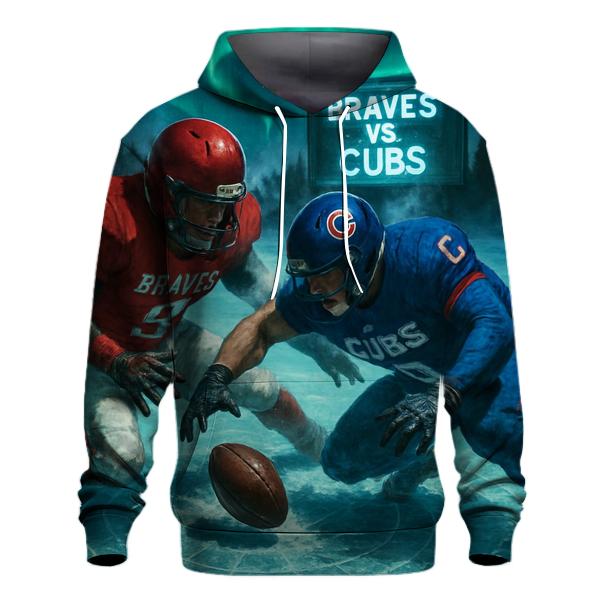 Arctic Night Field Duel Braves Versus Cubs designer hoodies