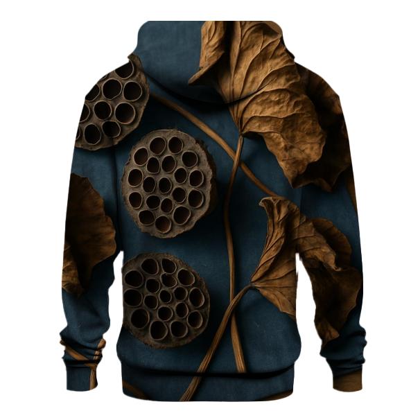 Lotus Seed Pod Study On Museum Textile lightweight hoodies