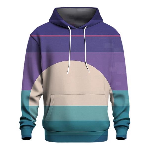 VHS Moonrise Gradient Stripes hoodie trends
