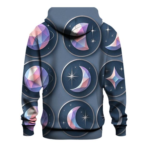 Prismatic Lunar Phase Badge Set lightweight hoodies