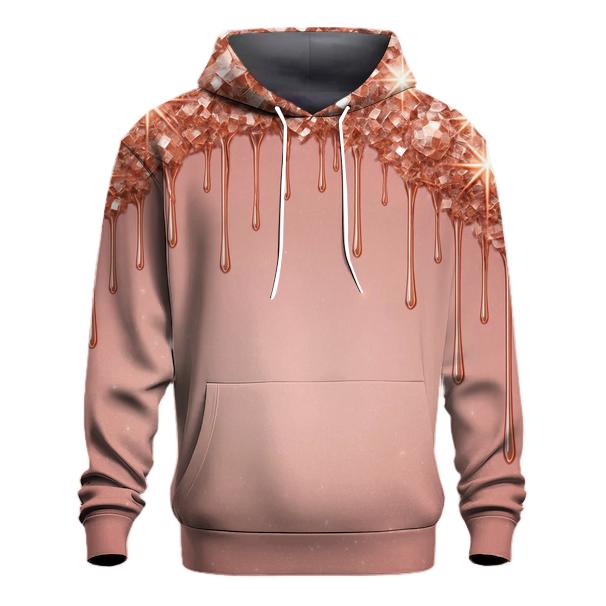 Rose Gold Disco Canopy printed hoodies