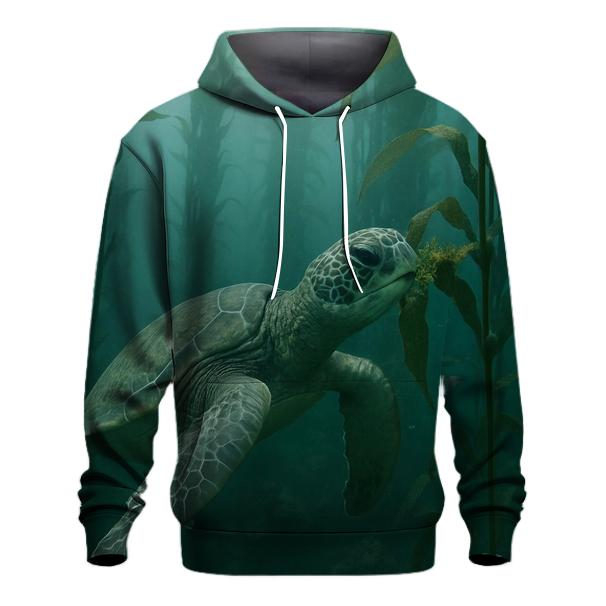 Kelp Forest Glide — Green Sea Turtle hoodie trends