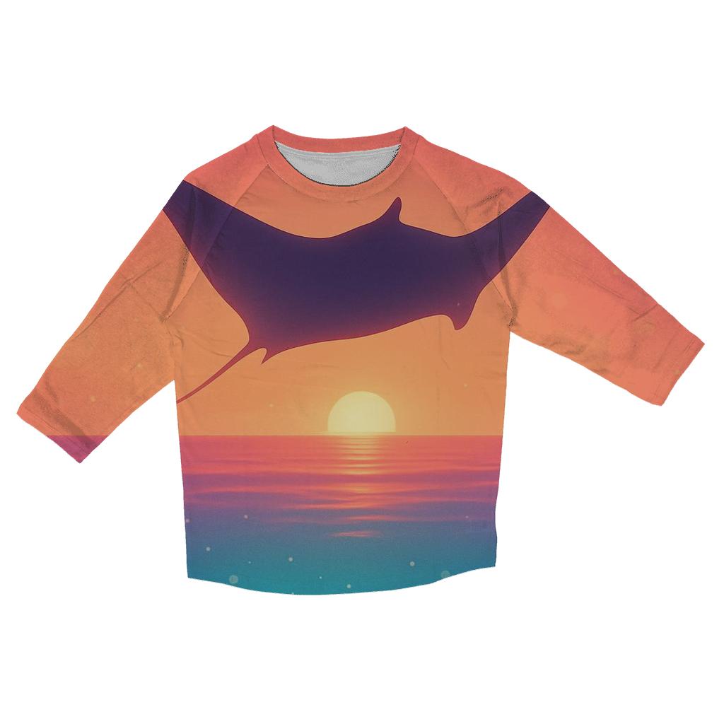 Halo Reef Sundown printed three quarter sleeve shirts
