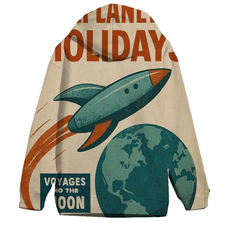 Vintage Space Age Travel Agency Poster hoodie trends